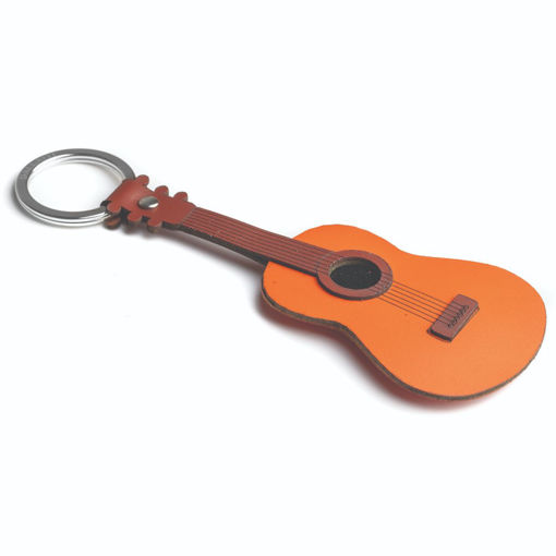 Picture of ACOUSTIC GUITAR LEATHER KEYRING